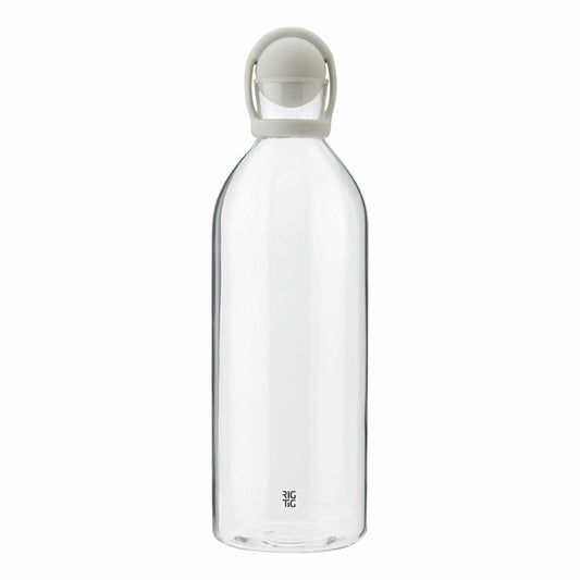 Rig-Tig Water Carafe Cool-It, Refrigerator Carafe, Carafe, Jug, Glass, Rubber, Light Grey, 1.5 Liter, Z00071-8