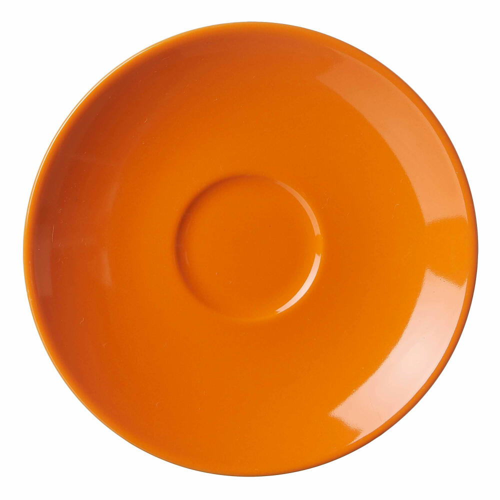 Ritzenhoff & Breker Doppio Espresso Untere, Untertasse, Unter Tasse, Geschirr, Porzellan, Orange, 12 cm, 516173