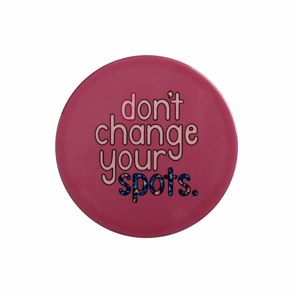 Maxwell &amp; Williams Coaster Be Kind - Dont Change Your Spots, Drinks Coaster, Ceramic, Raspberry, 10 cm, DU0375