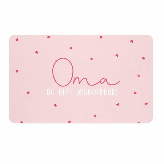 PPD Oma D@H Tray, Frühstücksbrettchen, Brettchen, Frühstück, Resopal, Rosa, 14.3 x 23.3 cm, 586002074