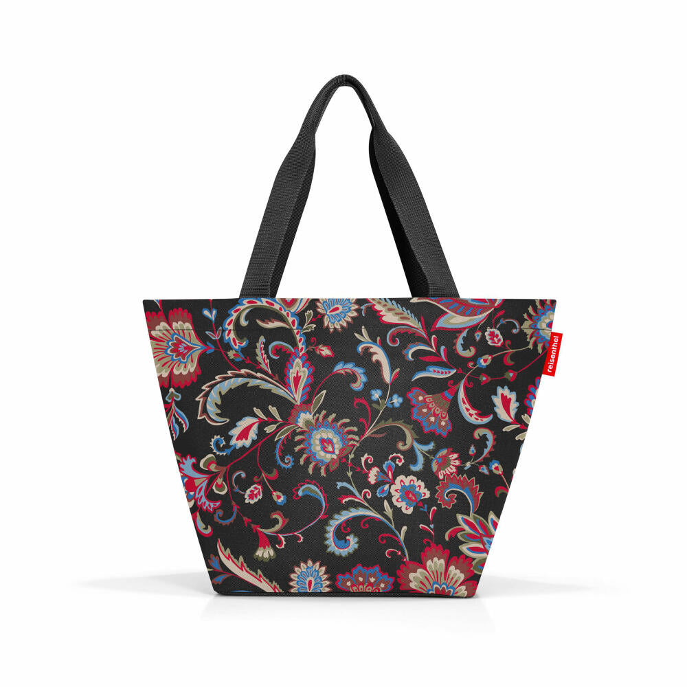 reisenthel shopper M, shopping bag, carrying bag, Paisley Black, 15 L, ZS7064