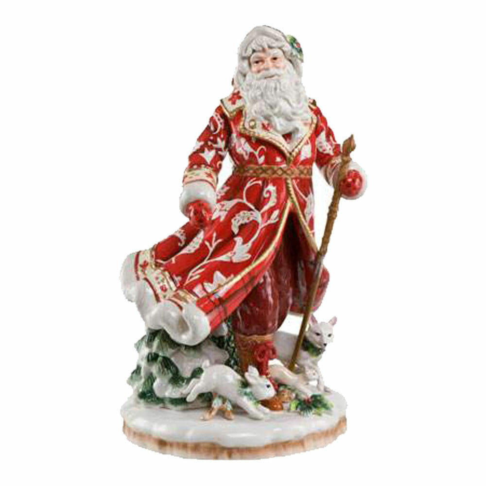 Goebel Santa in Red Coat, Christmas, Santa Claus, Figures, Decoration, Porcelain, 47.5 cm, 51000011