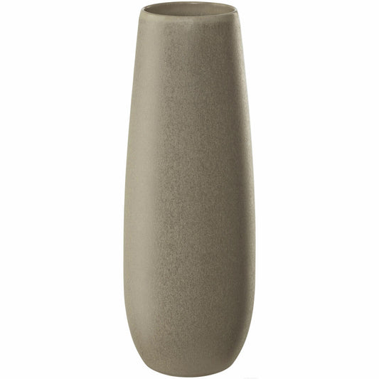 ASA Selection ease Vase stone, Blumenvase, Dekovase, Steingut, Braun, H 32 cm, 91032171