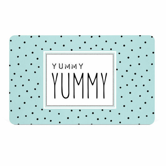 PPD Yummy Yummy D@H Tray, breakfast board, board, breakfast, Resopal, petrol / turquoise, 14.3 x 23.3 cm, 586002078