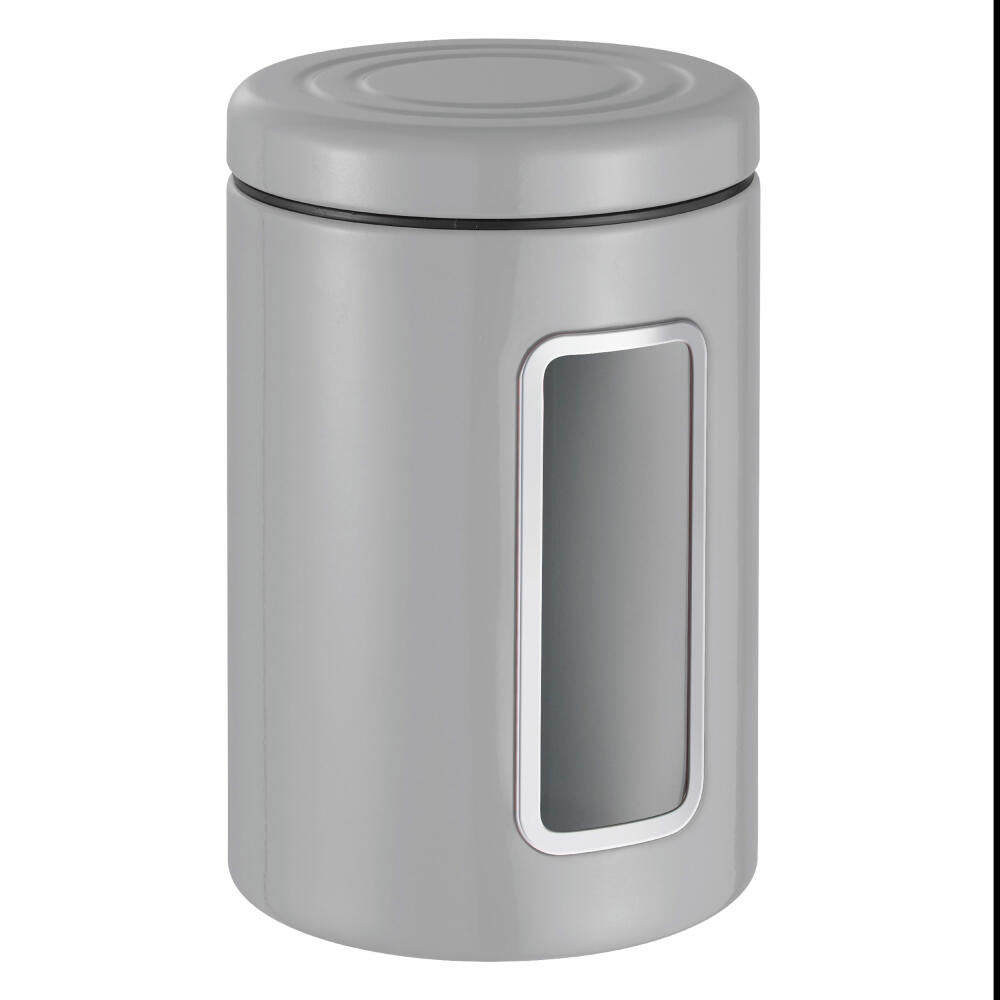 Wesco storage container, storage tin, storage container, storage container, cool grey, sheet steel, 321206-76