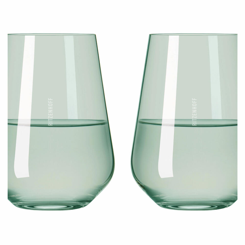 Ritzenhoff Wasserglas-Set Fjordlicht 04, 2-teilig, Kristallglas, 540 ml, 3651004