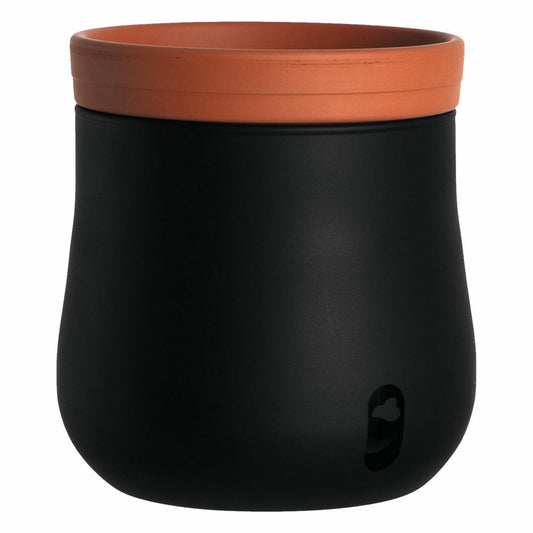 Leonardo Serra Pflanztopf L, 4er Set, Blumentopf, Blumen Topf, Pflanzentopf, Blumenkübel, Pflanzkübel, Schwarz, 057779