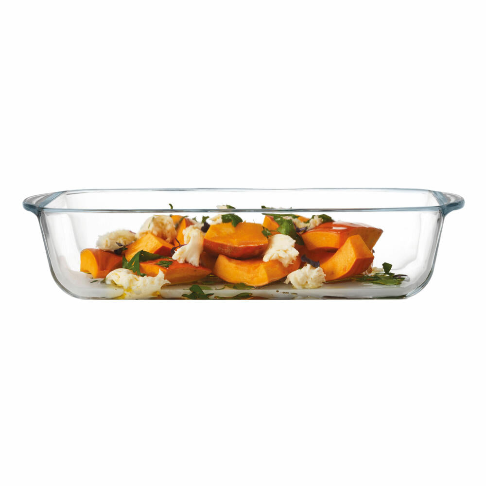 montana: :oven oven dish, set of 4, casserole dish, baking dish, lasagne dish, casserole dish, glass, 33 cm x 19 cm, 046935