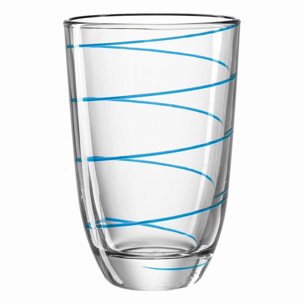 montana: :jolly drinking glass, set of 6, water glass, juice glass, long drink glass, water glass, blue, 290 ml, 057345