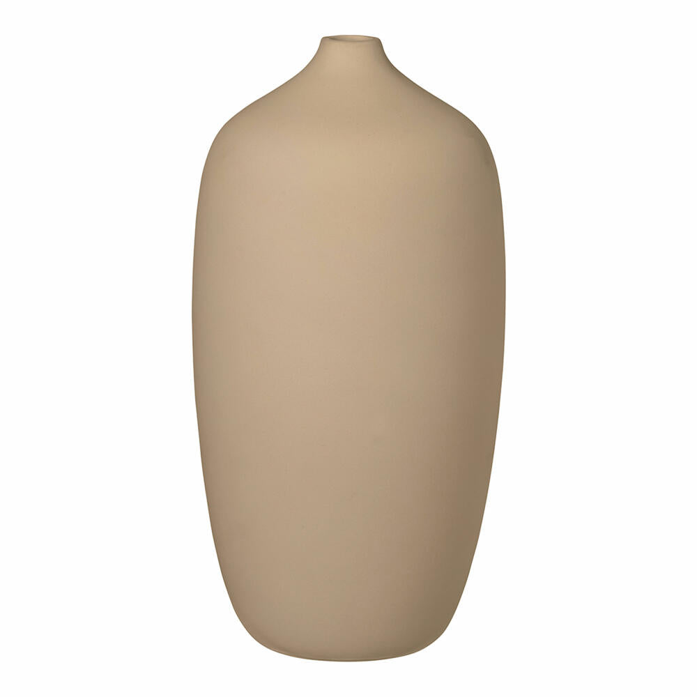 Blomus vase Ceola, decorative vase, flower vase, ceramic, Nomad, H 25 cm, D 13 cm, 66173