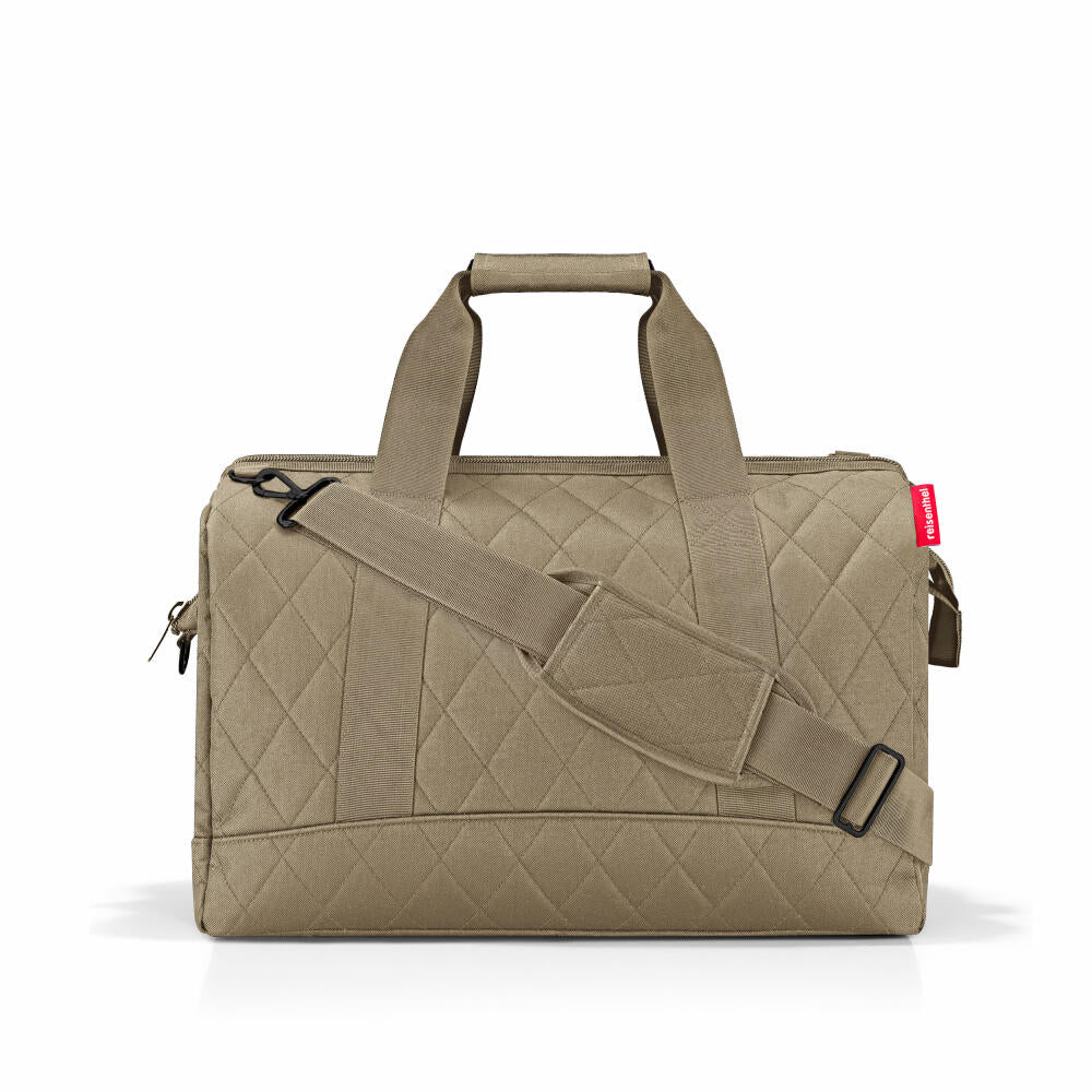 reisenthel allrounder L, Reisetasche, Sporttasche, Rhombus Olive, 30 L, MT5046