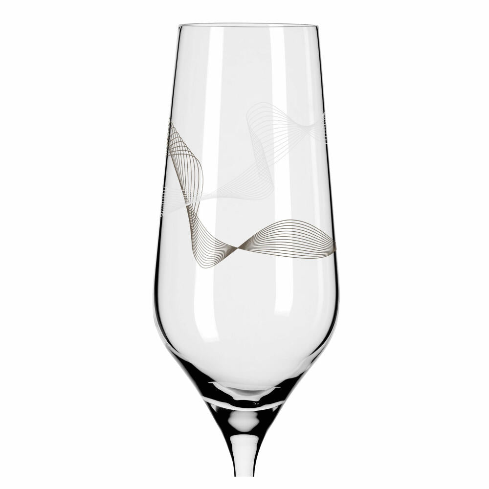 Ritzenhoff champagne glass Kristallwind Champagne set of 2 002, champagne glass, Romi Bohnenberg, crystal glass, 250 ml, 3711002