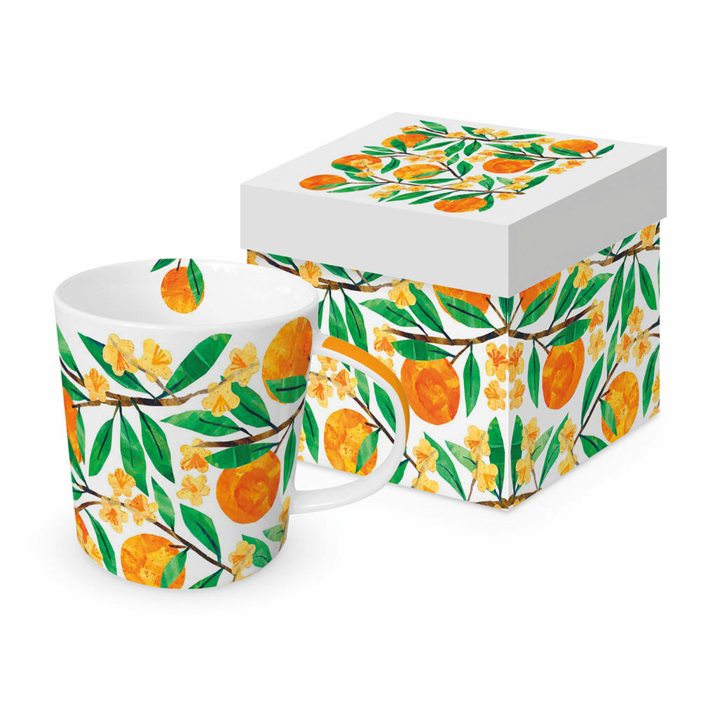 PPD Traceys Orangina Trend Mug, in Geschenkbox, Henkelbecher, Kaffeebecher, Becher, Tasse, New Bone China, 400 ml, 160302562