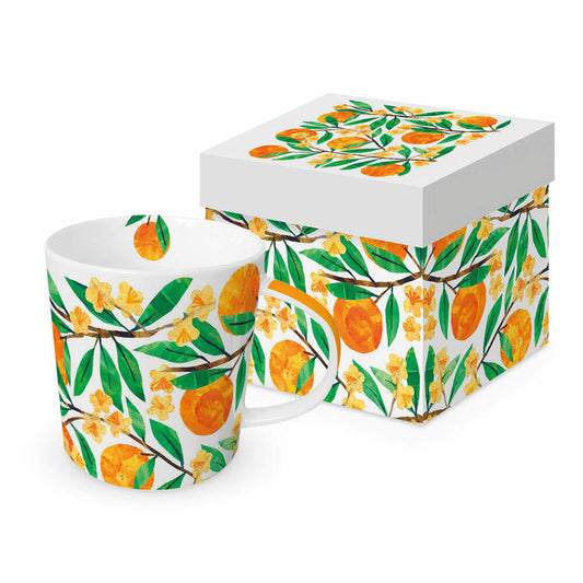 PPD Traceys Orangina Trend Mug, in Geschenkbox, Henkelbecher, Kaffeebecher, Becher, Tasse, New Bone China, 400 ml, 160302562