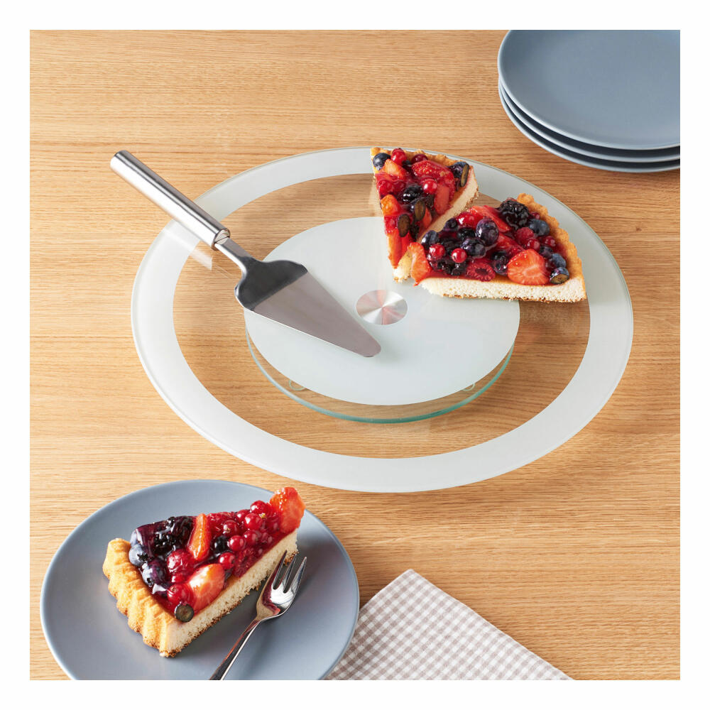 montana: :bistro cake plate with cake lifter, 2-piece, cake plate, cake plate, lifter, glass, Ø 35 cm, 082244