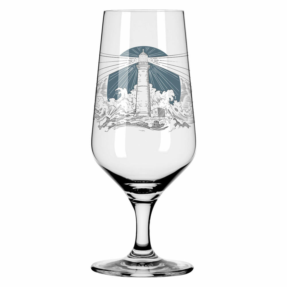 Ritzenhoff beer glass set of 2, custom time 007, 008, Philip Harris, crystal glass, 374 ml, 3471004