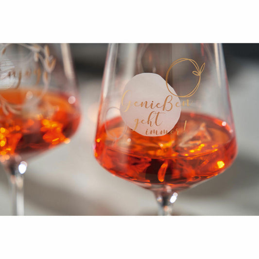 Leonardo wine glasses set of 2 Presente Enjoy, crystal glass, multi-coloured, 560 ml, 029175