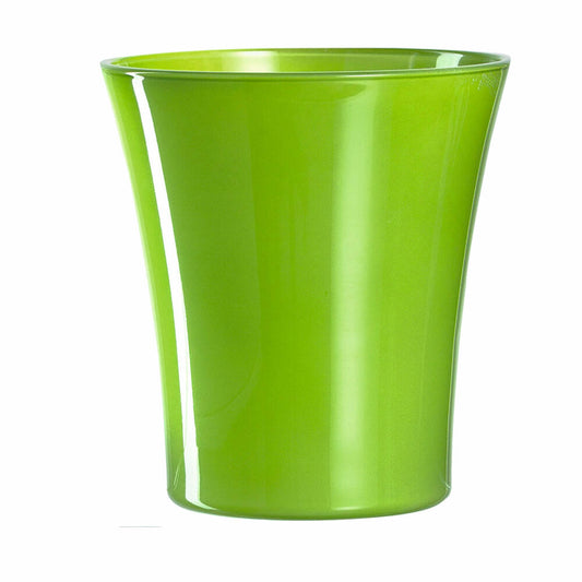 Leonardo orchid pot GIARDINO, plant pot, flower pot, pot, planter, soda-lime glass, green, 15 cm, 029202