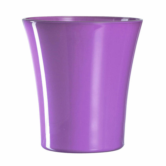 Leonardo orchid pot GIARDINO, plant pot, flower pot, pot, planter, soda-lime glass, purple, 15 cm, 029204