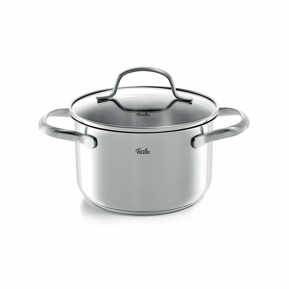 Fissler cooking pot San Francisco with glass lid, stainless steel 18/10, 16 cm, 040-113-16-000