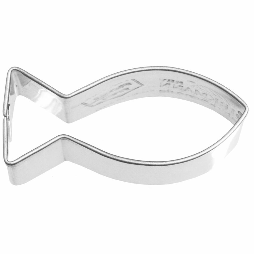 Birkmann cookie cutter Christian fish, cookie cutter, cookie shape, biscuit, biscuits, stainless steel, 5 cm, 191075