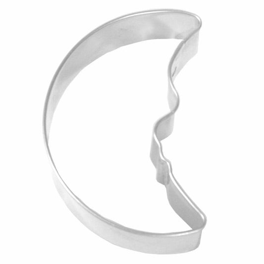 Birkmann cookie cutter moon with face, cookie cutter, cookie mold, biscuit, cookies, stainless steel, 7 cm, 192119