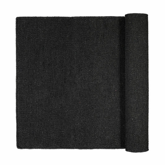 Blomus PURA Teppich, Wohnteppich, Wollteppich, Baumwolle, Wolle, gunmeltal melange, 200 x 140 cm, 65856