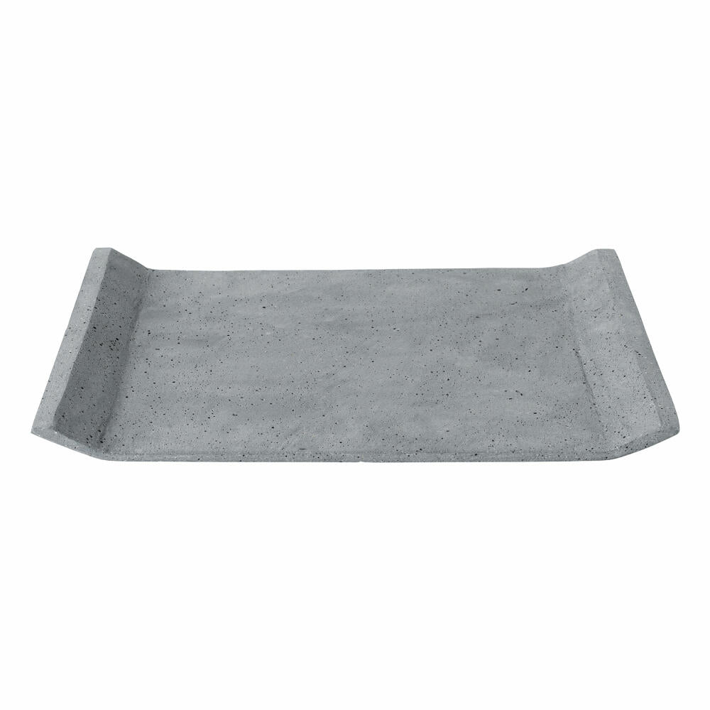 Blomus MOON Dekoablage, Ablage, Dekotablett, Tablett, Polystone, dark grey, 40 x 30 cm, 65775