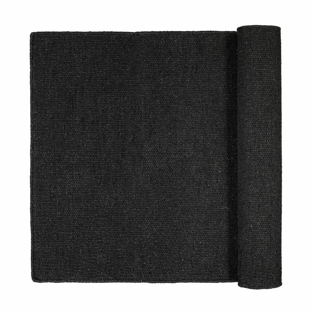 Blomus PURA carpet, living room carpet, wool carpet, cotton, wool, gunmetal melange, 70 x 130 cm, 65855