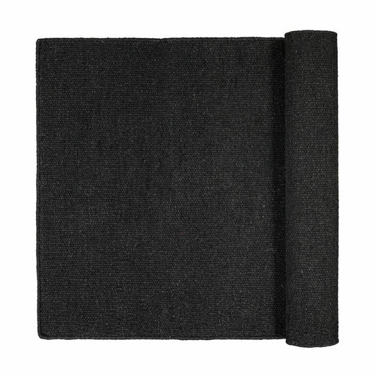 Blomus PURA Teppich, Wohnteppich, Wollteppich, Baumwolle, Wolle, gunmetal melange, 70 x 130 cm, 65855