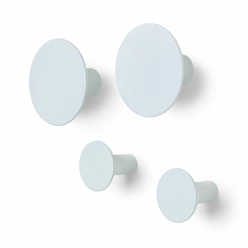 Blomus PONTO Set 4 Wandhaken, Haken, Garderobenhaken, Polystone, micro chip, 65799