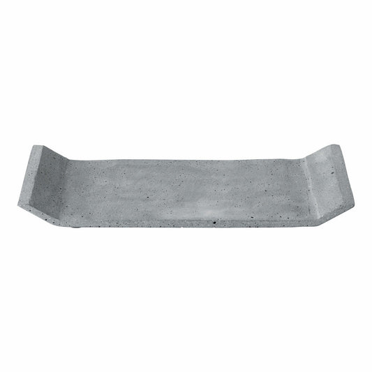 Blomus MOON Dekoablage, Ablage, Dekotablett, Tablett, Polystone, dark grey, 30 x 12.5 cm, 65773