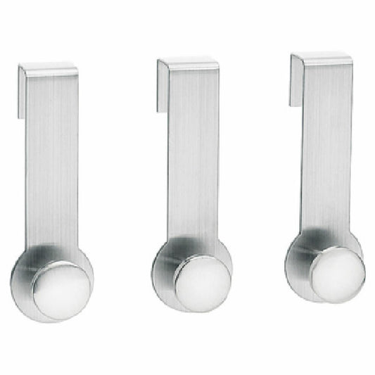 Blomus Türgarderobehaken-Set Muro, Garderobenhaken, Kleiderhaken, Haken, 3er Pack, Edelstahl matt, 68221