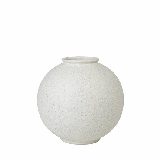 blomus RUDEA Vase, Blumenvase, Dekovase, Keramikvase, Keramik, Lily White, H 13.5 cm, 65725