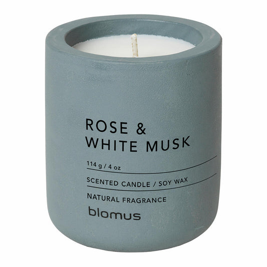 Blomus FRAGA scented candle, candle, decorative candle, soy wax, concrete, flintstone, 8 cm, 65896