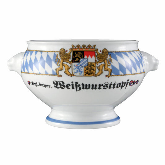 Seltmann Weiden Compact Terrine Löwenkopf, Weißwursttopf, Schüssel, Porzellan, 2 L, 001.455576