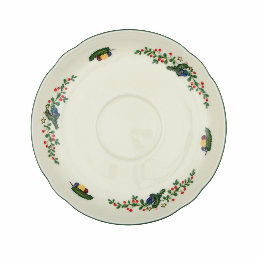 Seltmann Weiden Marie-Luise Kombi-Untertasse, Unterteller, Porzellan, Weihnachten, Ø 14.8 cm, 001.299604