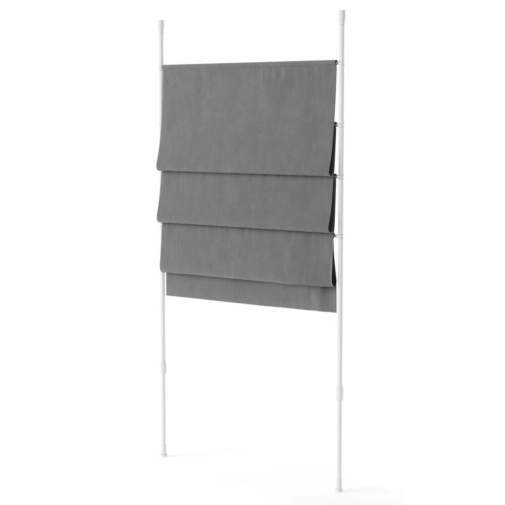 Umbra Raumteiler Anywhere mit Panel, Trennwand, Raumtrenner ohne Bohren, Polyester, Anthrazit, 1017322-149
