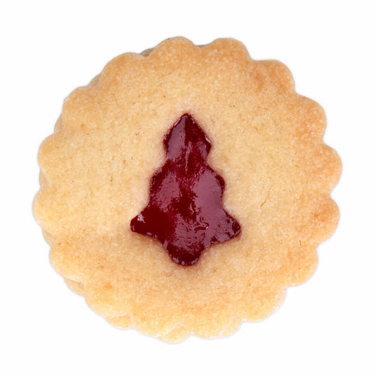 Städter Linzer-Ausstecher Tanne in Ring Gewellt, Ausstechform, Plätzchenform, Plätzchen, Edelstahl , Ø 4 cm / H 1.5 cm , 124097