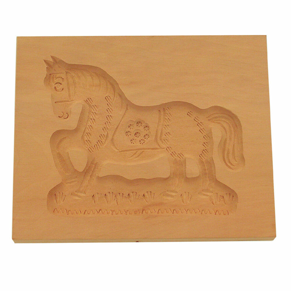 Städter Spekulatius-Model Horse, Wooden Embossing Mold, Cookie Mold, Spekulatius Mold, Wood, 16 x 13 cm, 842120