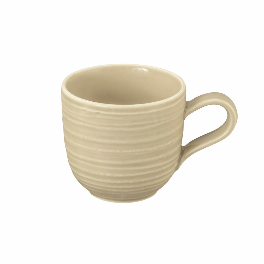 Seltmann Weiden Terra Espressoobertasse, Espressotasse, Espresso Tasse, Porzellan, Sandbeige, 100 ml, 001.766249