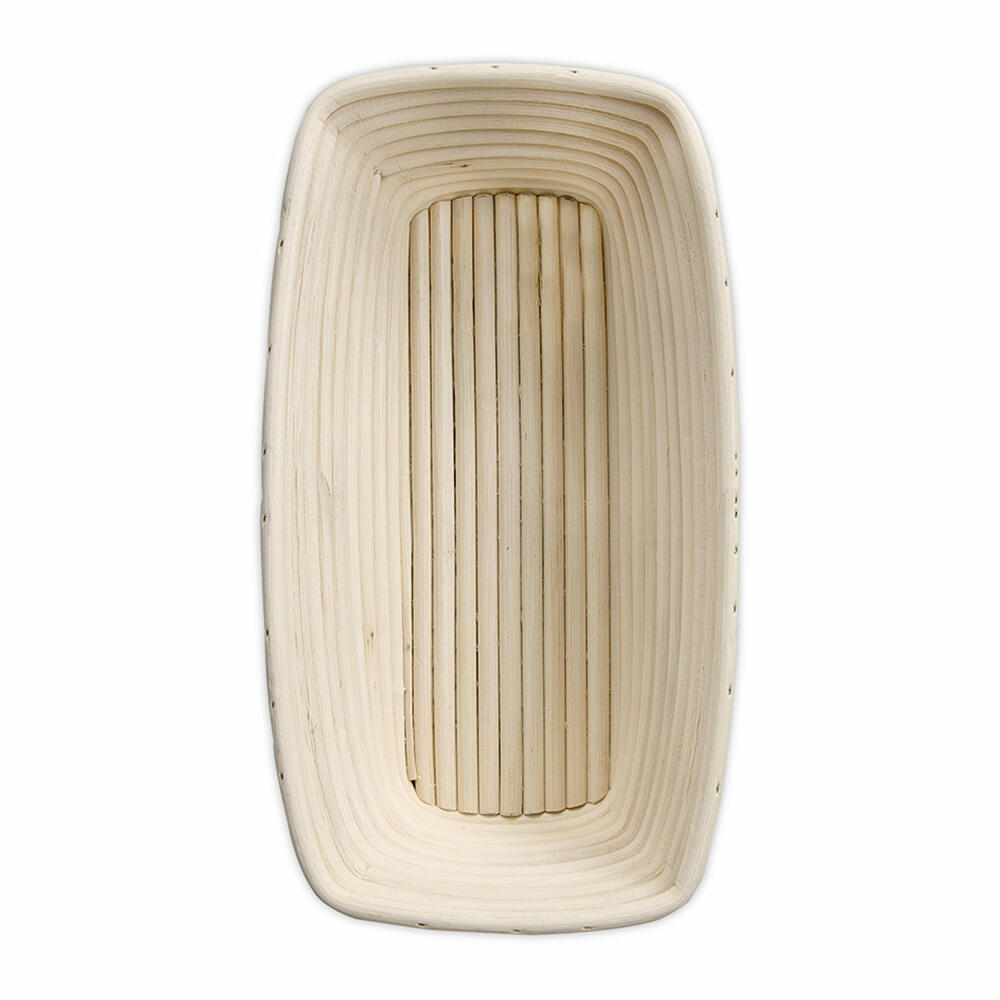 Städter fermentation basket rectangle, fermentation basket, bread form, bread dough, bread basket, rattan, 26.5 x 14 cm, 836044