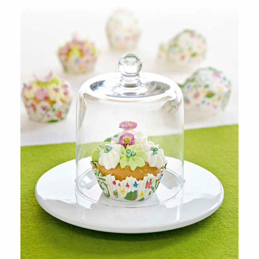 Städter Papier-Backförmchen Blumengarten Mini, 100 Stück, Papierförmchen, Backform, Muffinförmchen, Papier, 335820