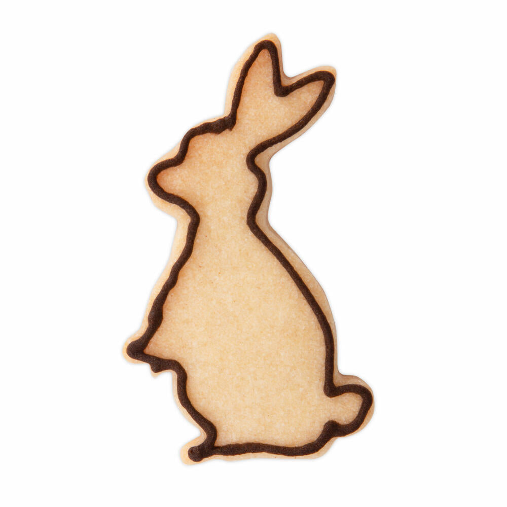 Städter cookie cutter rabbit, cookie cutter, cookie mold, stainless steel, silver-colored, 6 cm, 217294