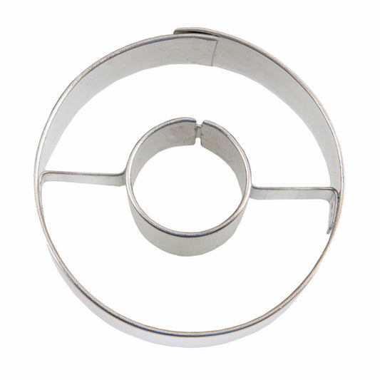 Städter cookie cutter double ring smooth, cookie cutter, cookie mold, biscuit, cookies, stainless steel, Ø 4 cm, 124035