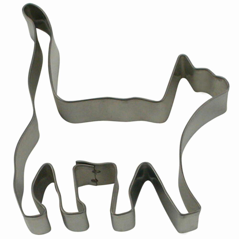 Städter cookie cutter cat standing, cookie cutter, cookie mold, biscuit, cookies, stainless steel, 9 cm, 163164