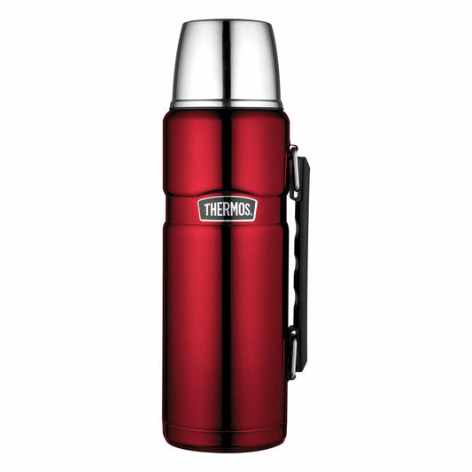 Thermos Isolierflasche Stainless King, Isoflasche, Thermoflasche, Flasche, Edelstahl, Cranberry, 1.2 L, 4003.248.120