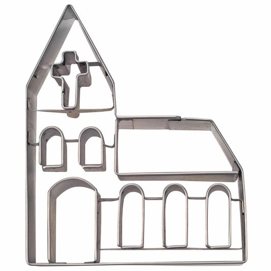 Städter Präge-Ausstecher Kirche, Ausstechform, Plätzchenform, Keks, Plätzchen, Edelstahl, 10.5 cm, 199439