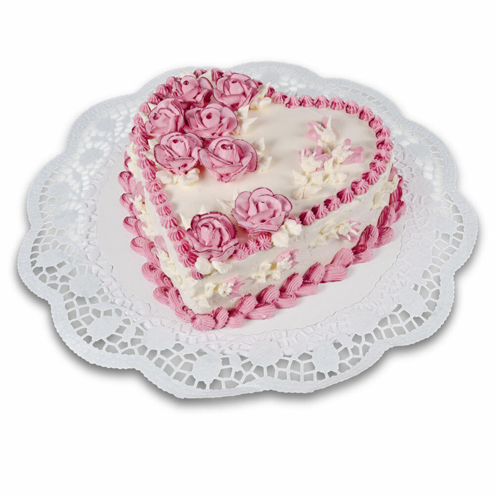 Städter Round Cake Doily, Set of 6, Cake Paper, Cake Base, Cake Doily, Paper, Ø 20 cm, 900110