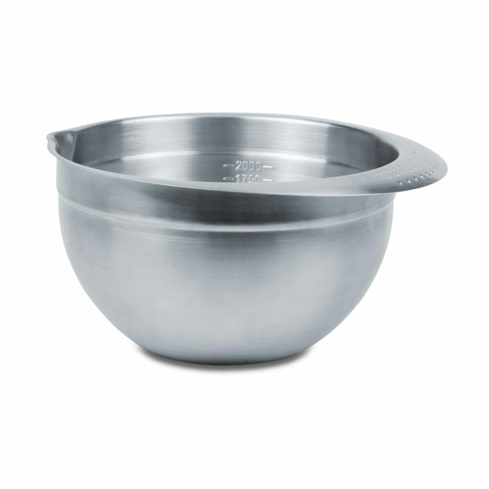 Städter mixing bowl, with measuring scale, mixing bowl, baking bowl, mixing pot, stainless steel, Ø 20 cm, 2 L, 893474